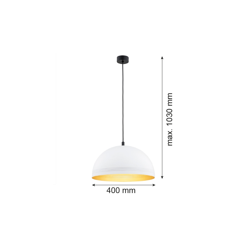 Argon 8241 - Hängeleuchte an Schnur BONITA 1xE27/15W/230V weiß