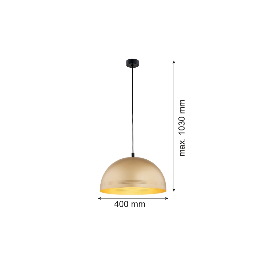 Argon 8245 - Hängeleuchte an Schnur BONITA 1xE27/15W/230V golden