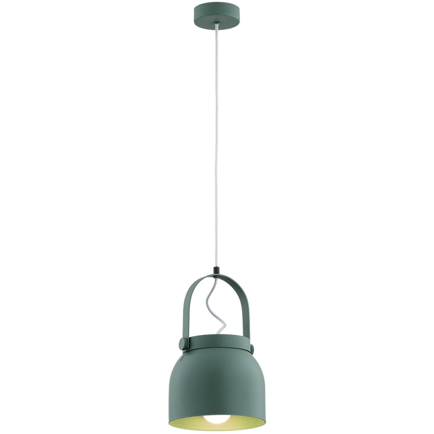 Argon 8283 - Hängeleuchte an Schnur LOGAN 1xE27/15W/230V d 20 cm grün