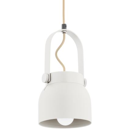Argon 8290 - Hängeleuchte an Schnur LOGAN 1xE27/15W/230V d 14 cm weiß