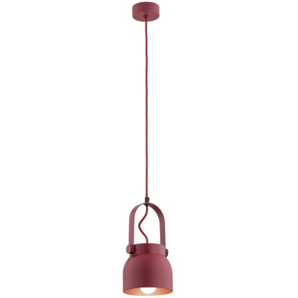 Argon 8292 - Hängeleuchte an Schnur LOGAN 1xE27/15W/230V d 14 cm rot