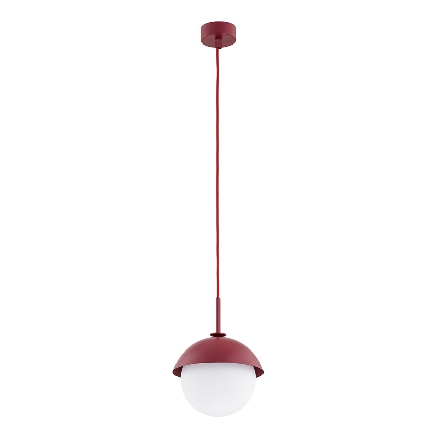 Argon 8296 - Hängeleuchte an Schnur CAPPELLO 1xE27/15W/230V rot