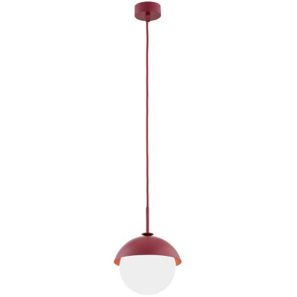 Argon 8296 - Hängeleuchte an Schnur CAPPELLO 1xE27/15W/230V rot