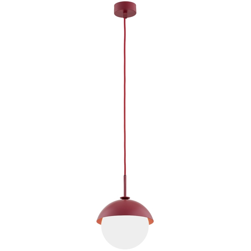 Argon 8296 - Hängeleuchte an Schnur CAPPELLO 1xE27/15W/230V rot