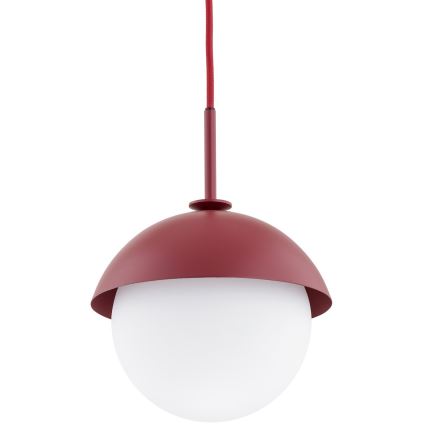 Argon 8296 - Hängeleuchte an Schnur CAPPELLO 1xE27/15W/230V rot