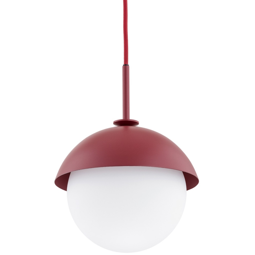 Argon 8296 - Hängeleuchte an Schnur CAPPELLO 1xE27/15W/230V rot