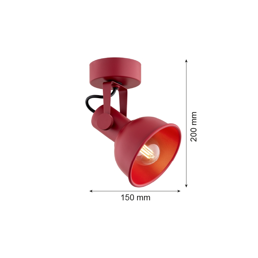 Argon 8298 - Strahler LENORA 1xE14/7W/230V rot