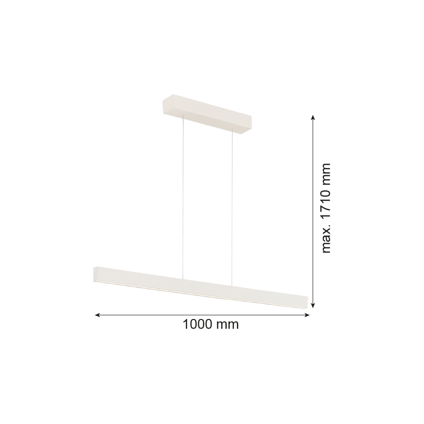Argon 8302 - LED-Deckenleuchte an Kabel BALANS LED/35W/230V 3000K creme