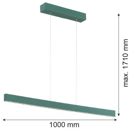 Argon 8305 - LED-Hängeleuchte an Schnur BALANS LED/35W/230V 3000K grün