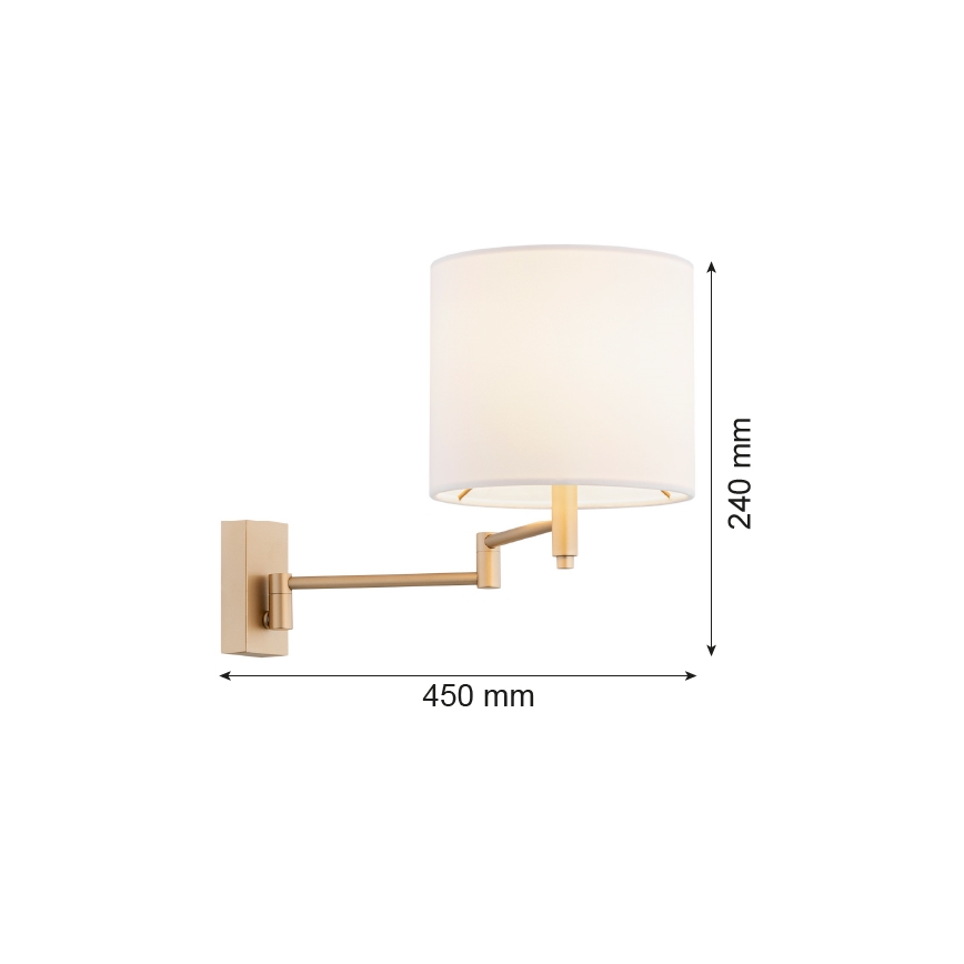 Argon 8314 - Wandlampe DOLCE 1xE27/15W/230V