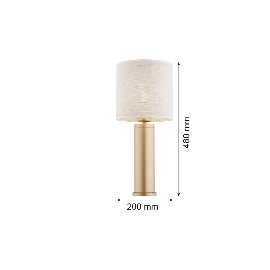 Argon 8315 - Tischlampe RIVA 1xE27/15W/230V 48 cm golden