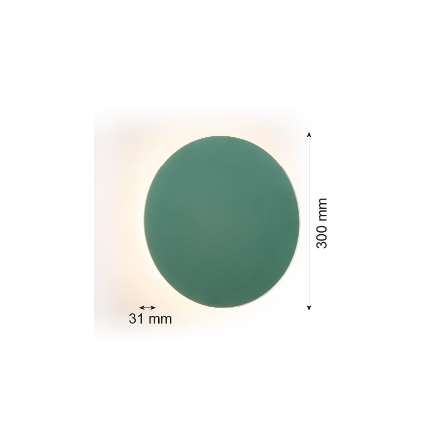 Argon 8325 - LED-Wandbeleuchtung OREGON PLUS LED/6W/230V 3000K 30 cm grün