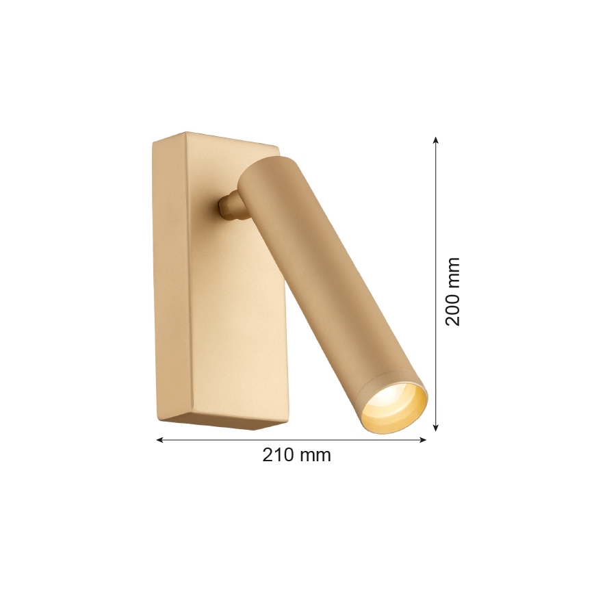 Argon 8326 - LED-Wandstrahler RIO LED/4,2W/230V 3000K golden