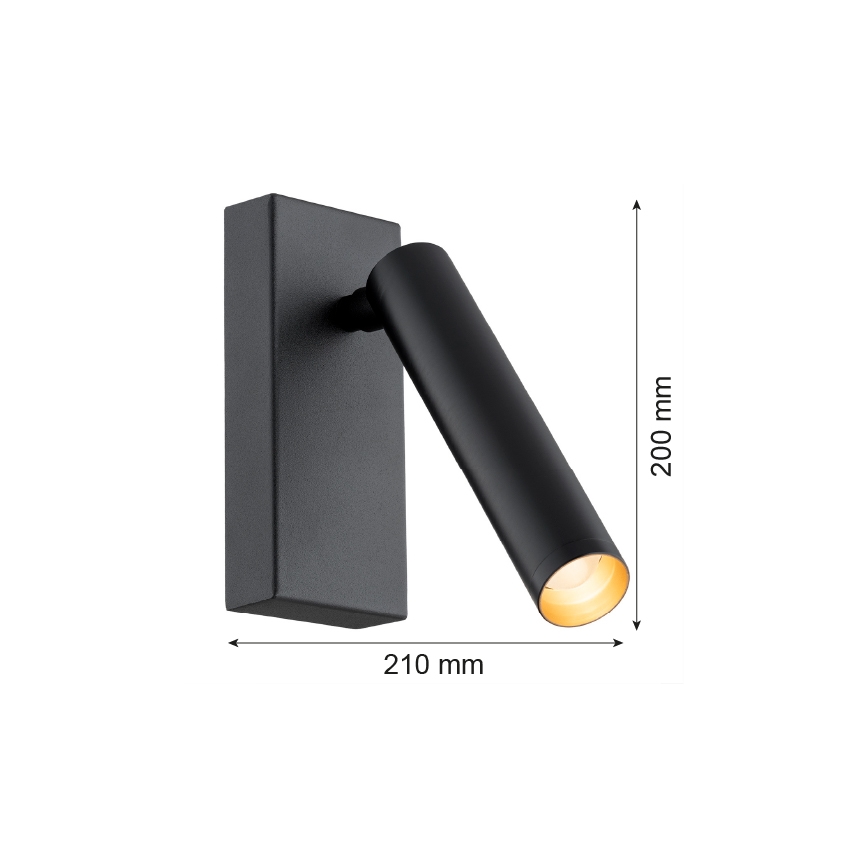 Argon 8328 - LED-Wandstrahler RIO LED/4,2W/230V 3000K schwarz