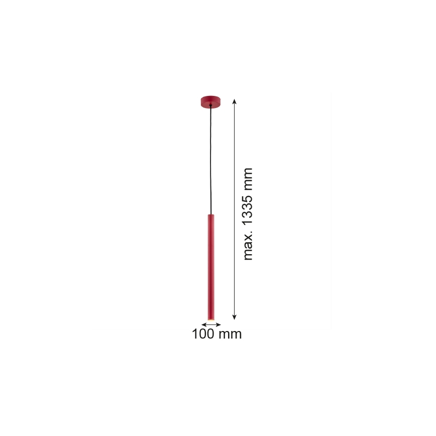 Argon 8331 - LED-Hängeleuchte an Schnur RIO LED/4,2W/230V 3000K rot