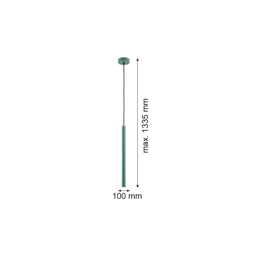 Argon 8333 - LED-Hängeleuchte an Schnur RIO LED/4,2W/230V 3000K grün