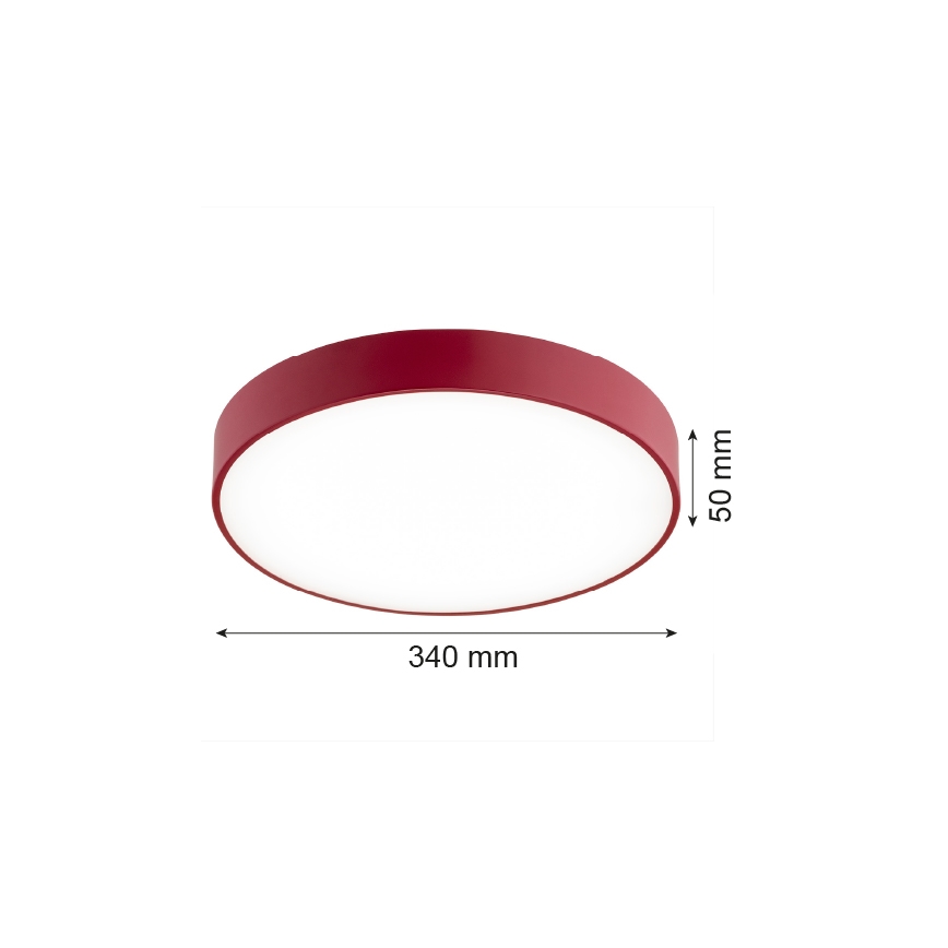 Argon 8334 - LED-Deckenleuchte TIAMO LED/22W/230V 4000K rot