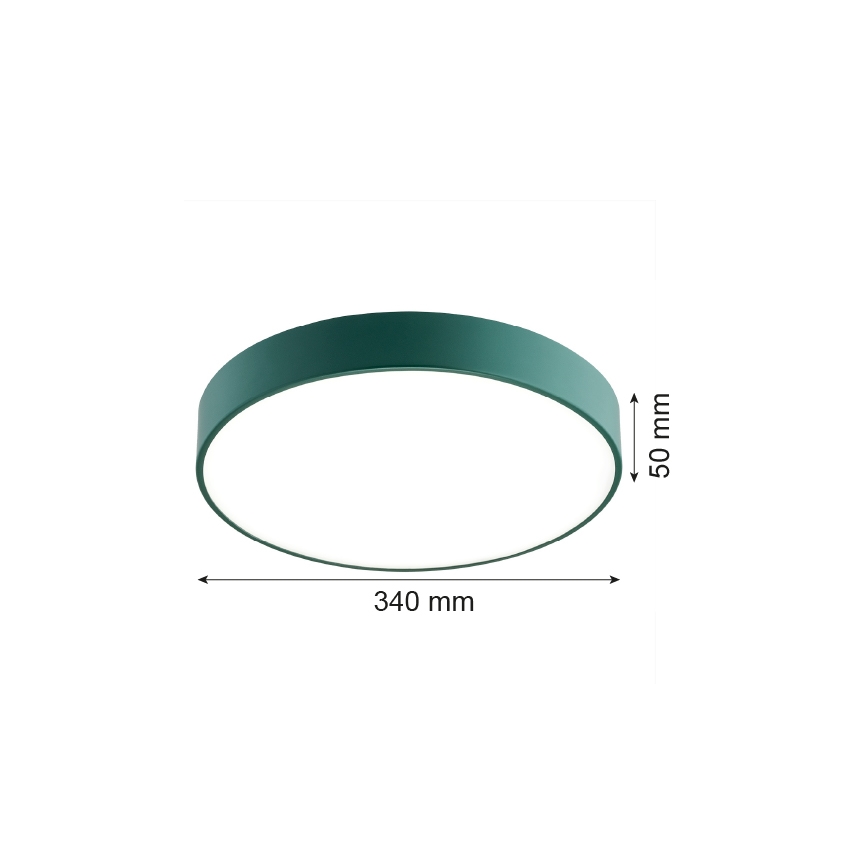 Argon 8335 - LED-Deckenleuchte TIAMO LED/22W/230V 4000K grün