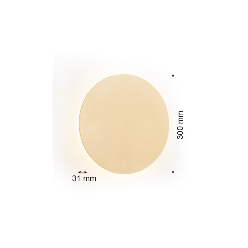 Argon 8352 - LED-Wandbeleuchtung OREGON PLUS LED/6W/230V 3000K 30 cm golden