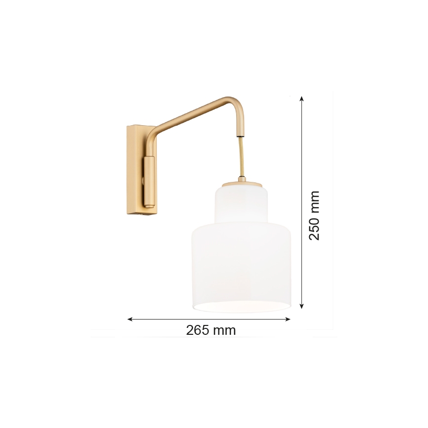 Argon 8371 - Wandleuchte DIUNA 1xE27/15W/230V golden