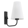 Argon 8376 - Wandlampe SAFIANO 1xE27/15W/230V schwarz