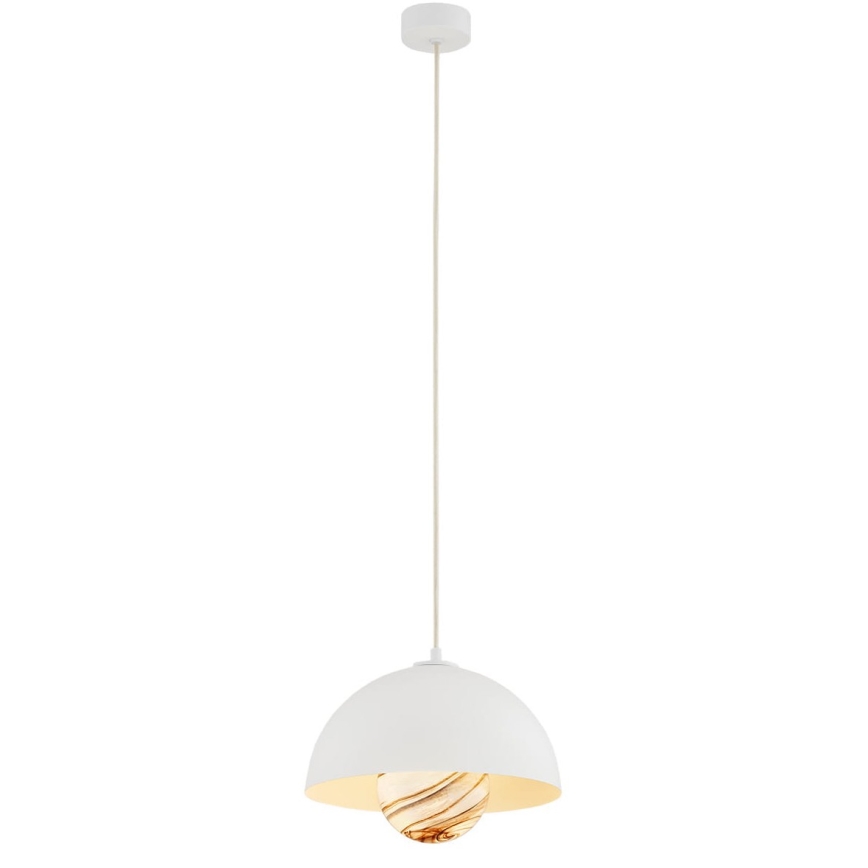 Argon 8443 - Hängeleuchte an Schnur PIAVA 1xE14/7W/230V Alabaster weiß