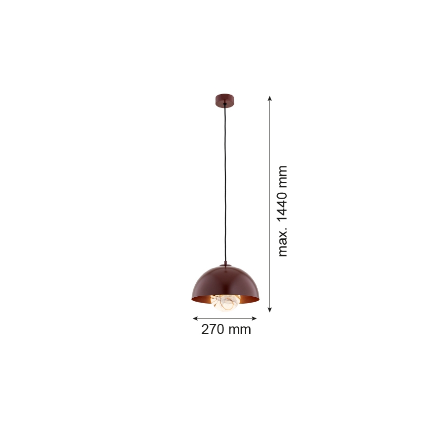 Argon 8444 - Hängeleuchte an Schnur PIAVA 1xE14/7W/230V Alabaster braun
