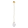 Argon 8450 - Hängeleuchte an Schnur ALMIROS 1xE14/7W/230V d 12 cm Alabaster golden