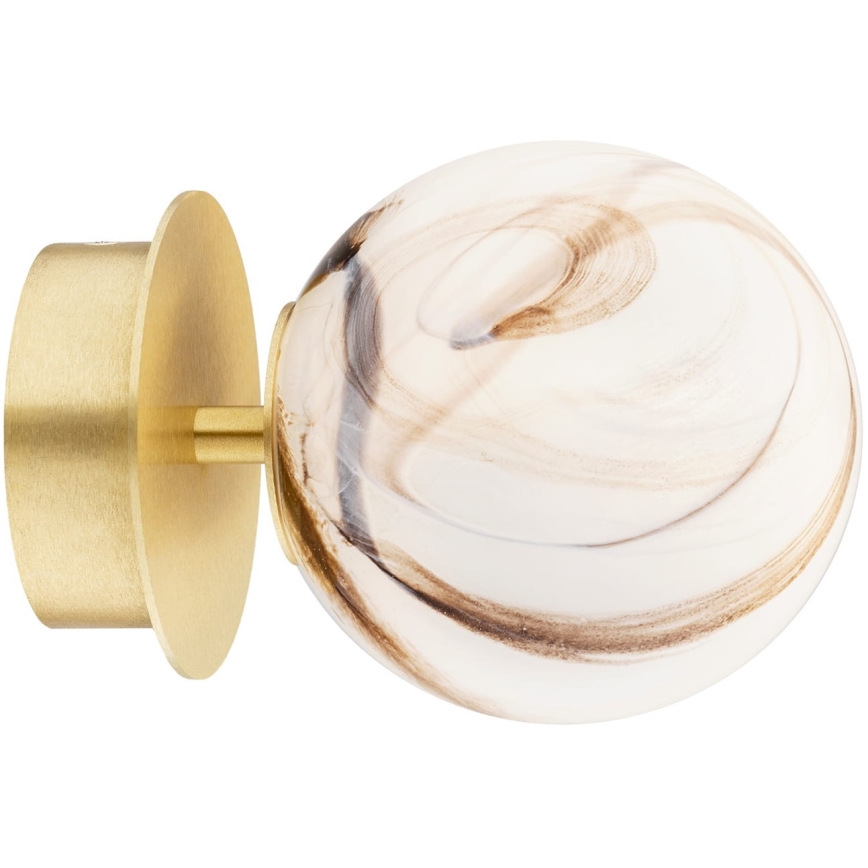 Argon 8453 - Wandleuchte FABIO 1xE14/7W/230V Alabaster golden