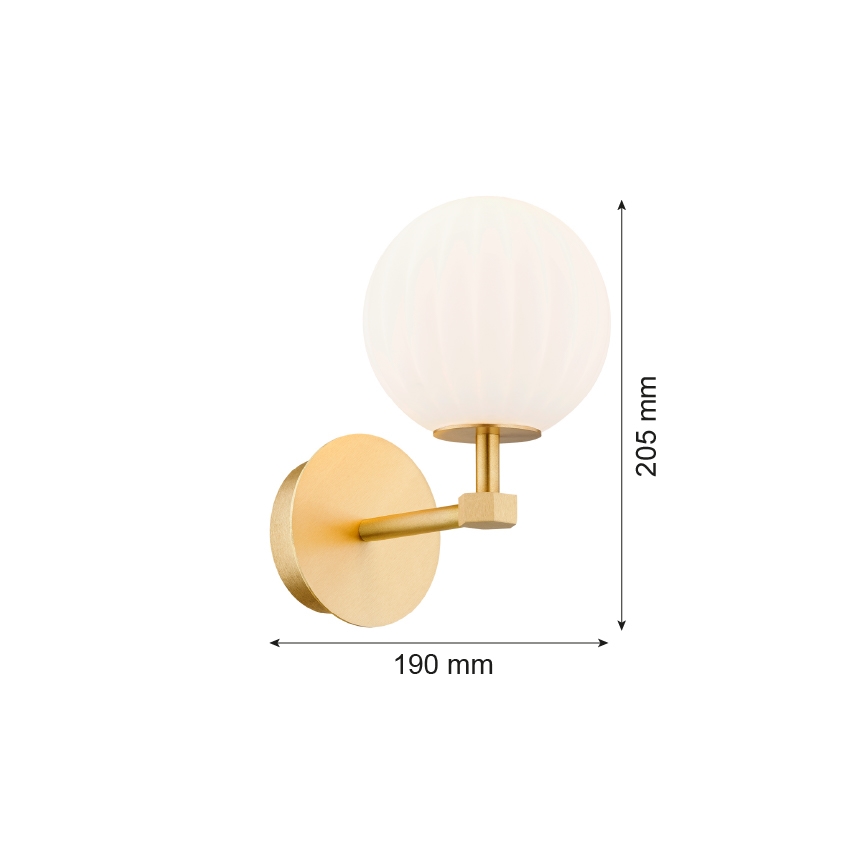 Argon 8502 - Wandleuchte PALOMA 1xE14/7W/230V golden/weiß