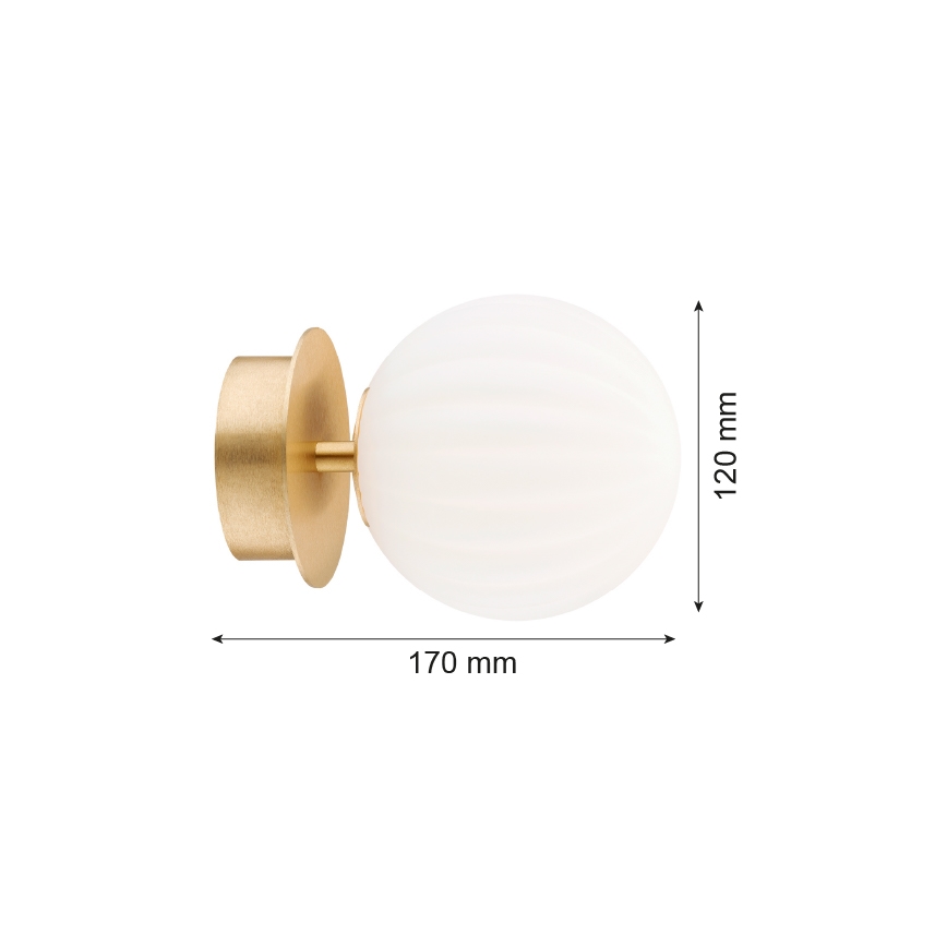 Argon 8504 - Wandleuchte PALOMA 1xE14/7W/230V golden/weiß