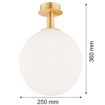 Argon 8505 - Deckenleuchte PALOMA 1xE27/15W/230V golden/weiß