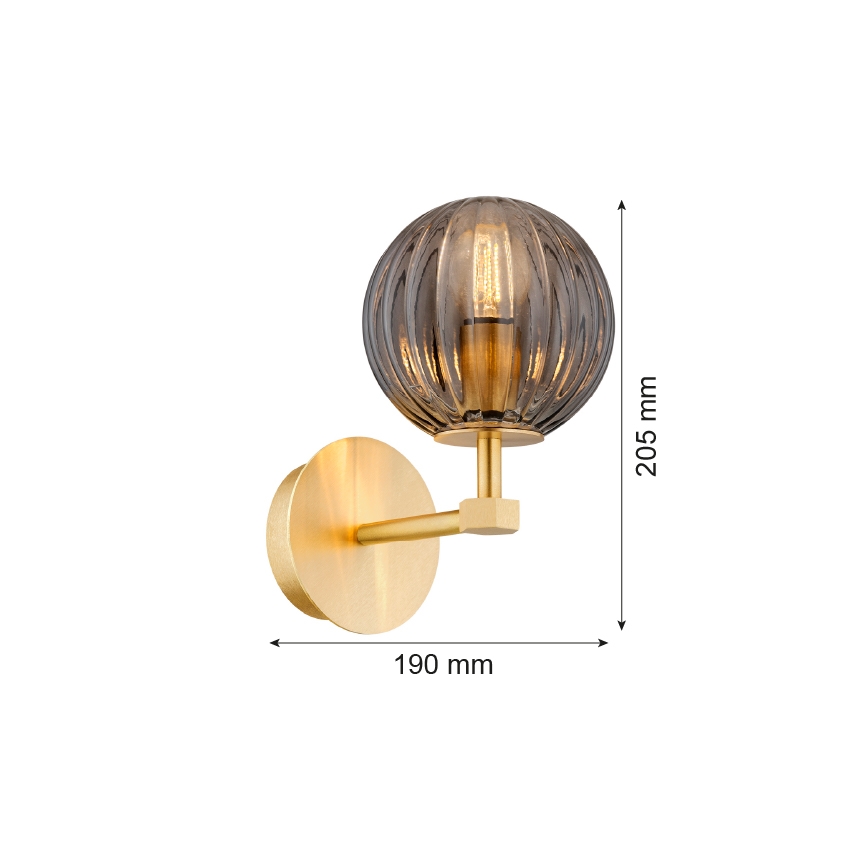 Argon 8508 - Wandleuchte PALOMA 1xE14/7W/230V golden/schwarz