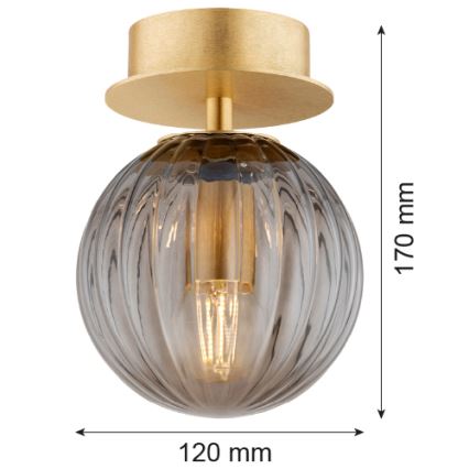Argon 8510 - Wandleuchte PALOMA 1xE14/7W/230V golden/schwarz