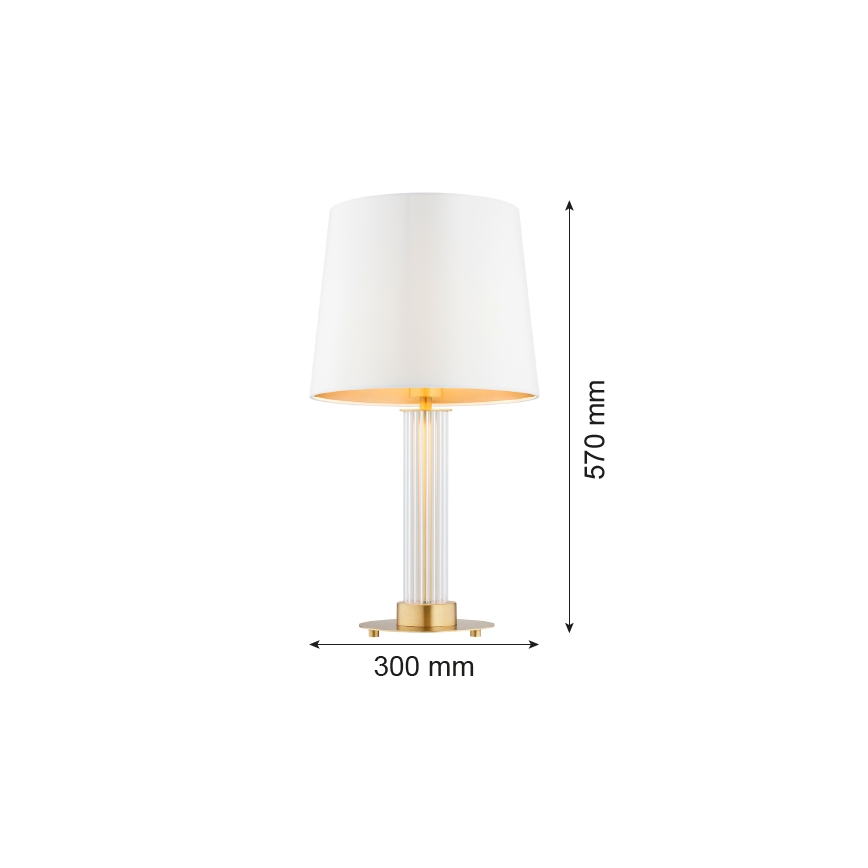 Argon 8540 - Tischleuchte HAMPTON 1xE27/15W/230V 57 cm weiß