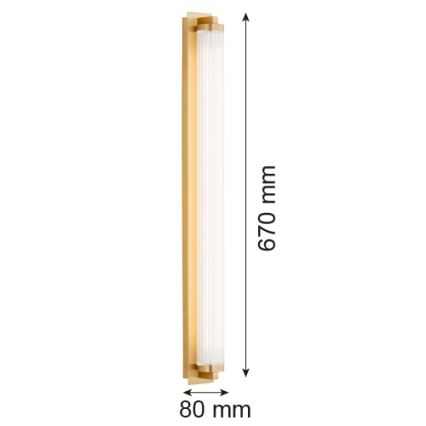 Argon 8622 - LED-Wandleuchte HAMPTON LED/34W/230V 3000K Messing