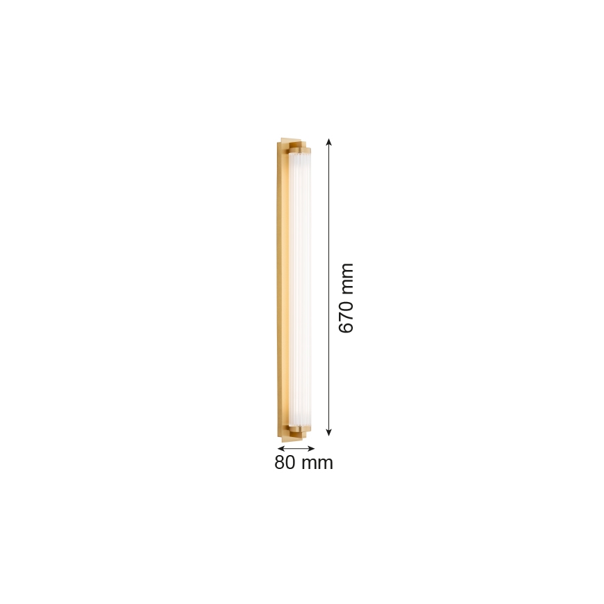 Argon 8622 - LED-Wandleuchte HAMPTON LED/34W/230V 3000K Messing
