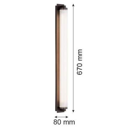 Argon 8623 - LED-Wandleuchte HAMPTON LED/34W/230V 3000K schwarz