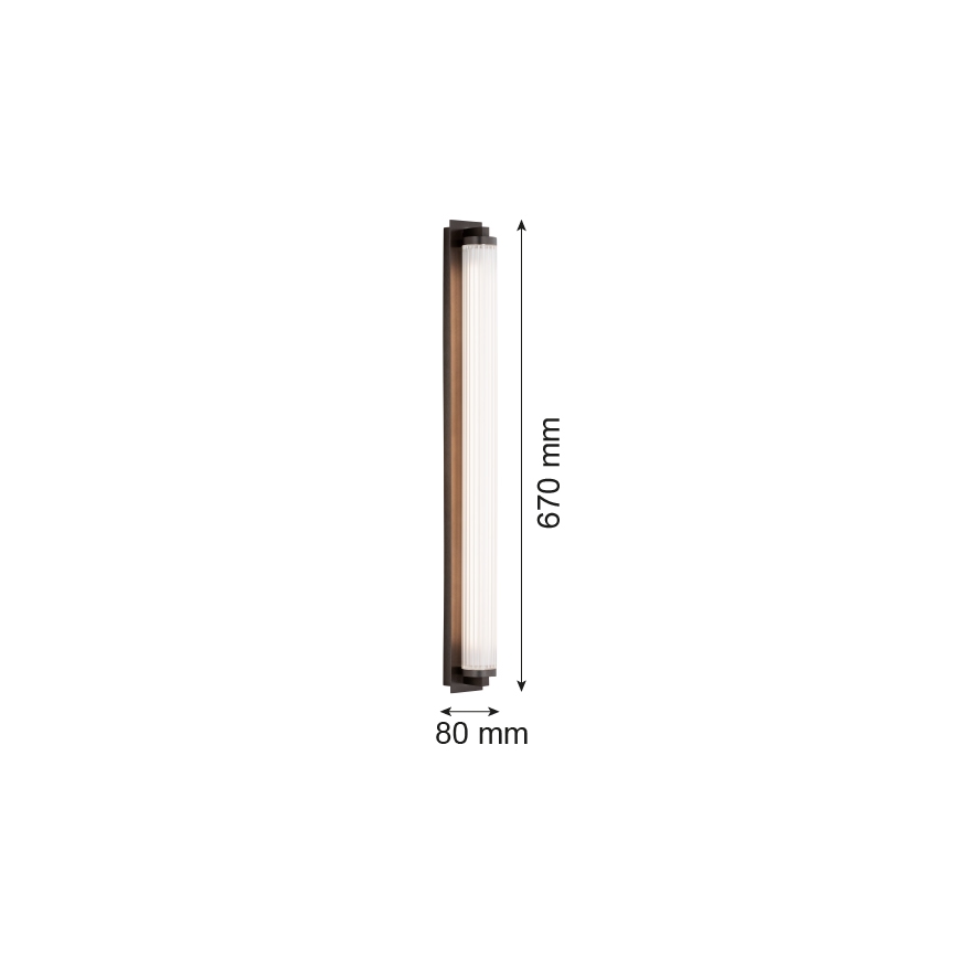 Argon 8623 - LED-Wandleuchte HAMPTON LED/34W/230V 3000K schwarz