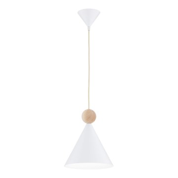 Argon 8629 - Hängeleuchte KEGEL 1xE27/15W/230V weiß