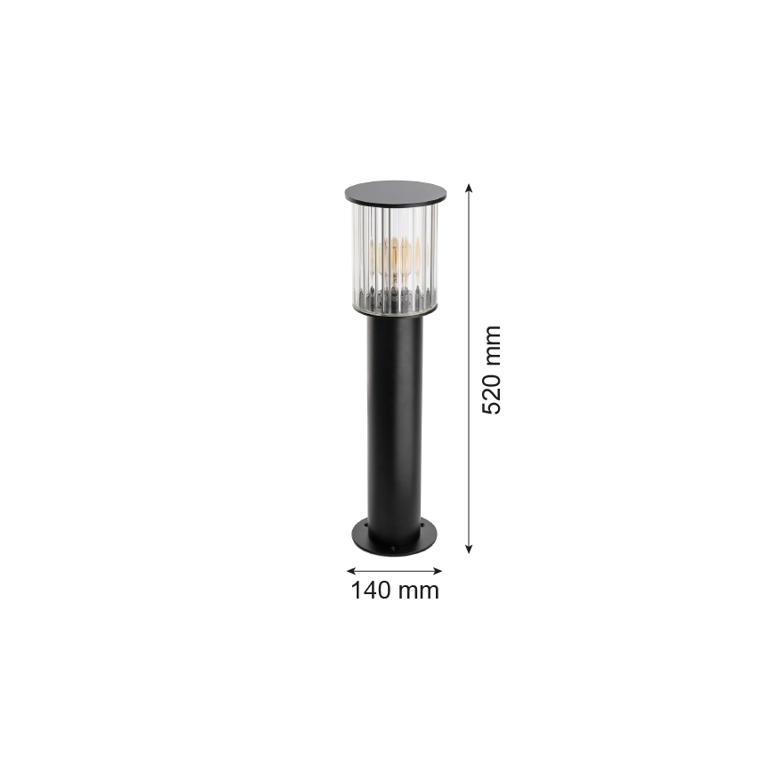 Argon 8749 - Außenleuchte NORFOLK 1xE27/15W/230V IP44 52cm schwarz
