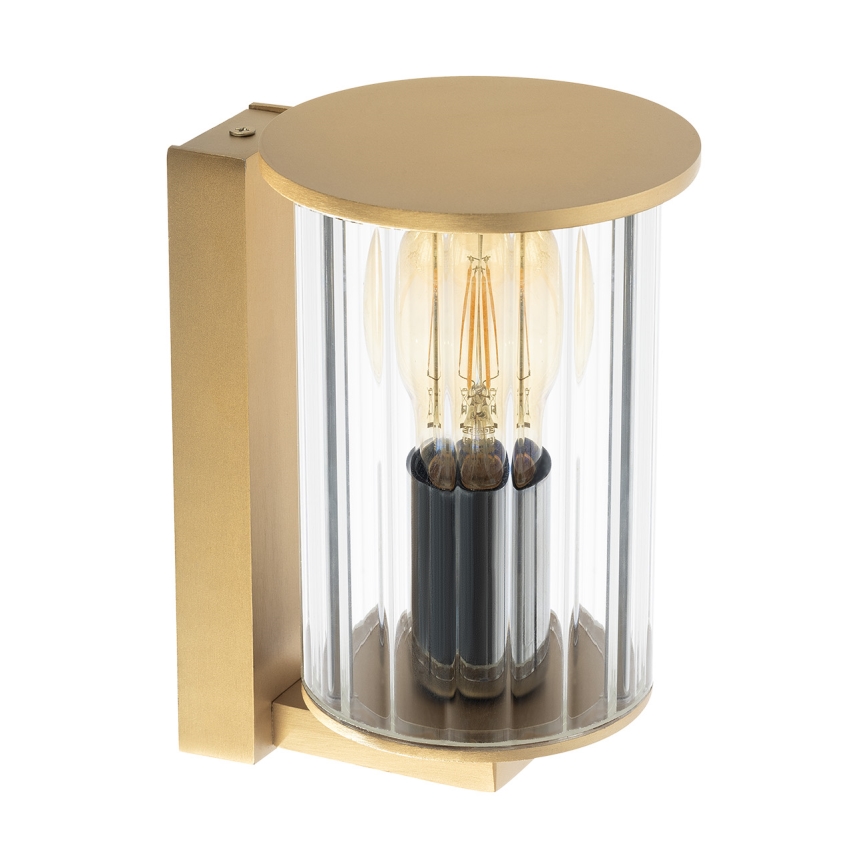 Argon 8752 - Outdoor-Wandleuchte NORFOLK 1xE27/15W/230V IP44 golden