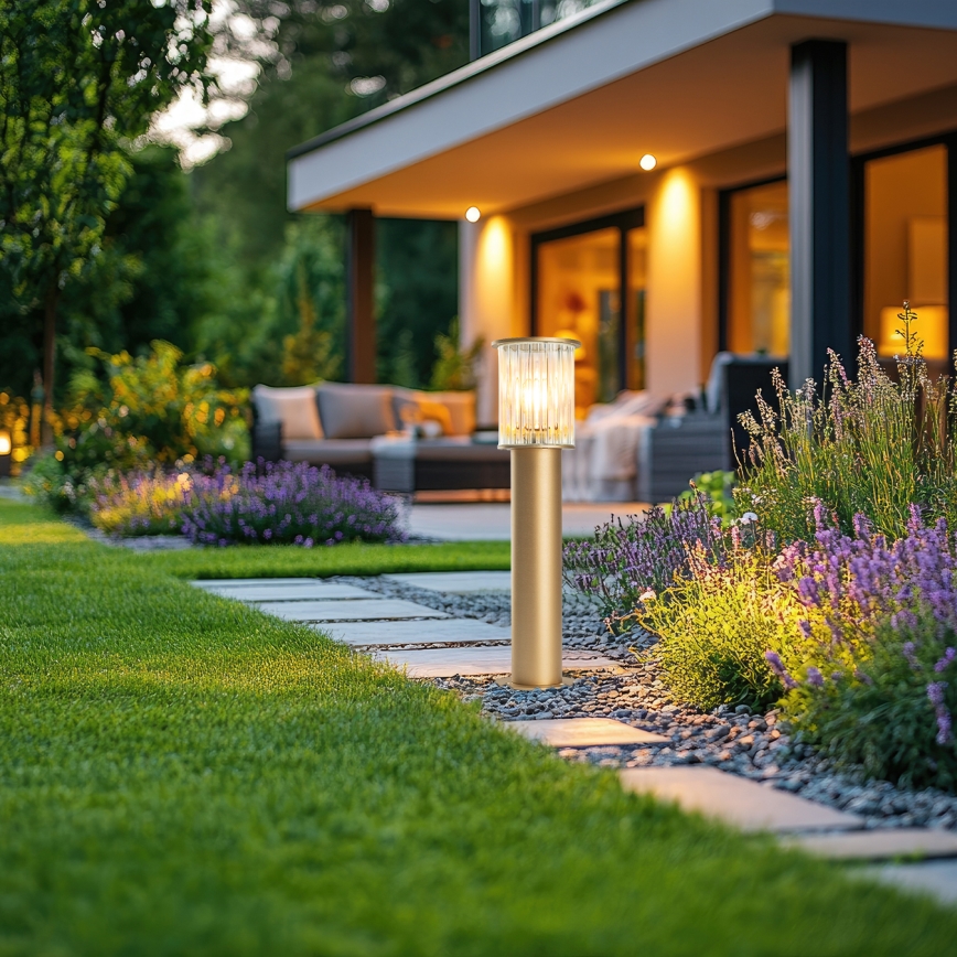 Argon 8753 - Außenleuchte NORFOLK 1xE27/15W/230V IP44 52cm golden