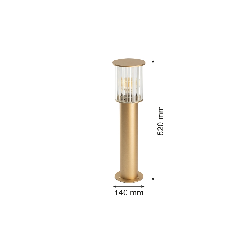 Argon 8753 - Außenleuchte NORFOLK 1xE27/15W/230V IP44 52cm golden