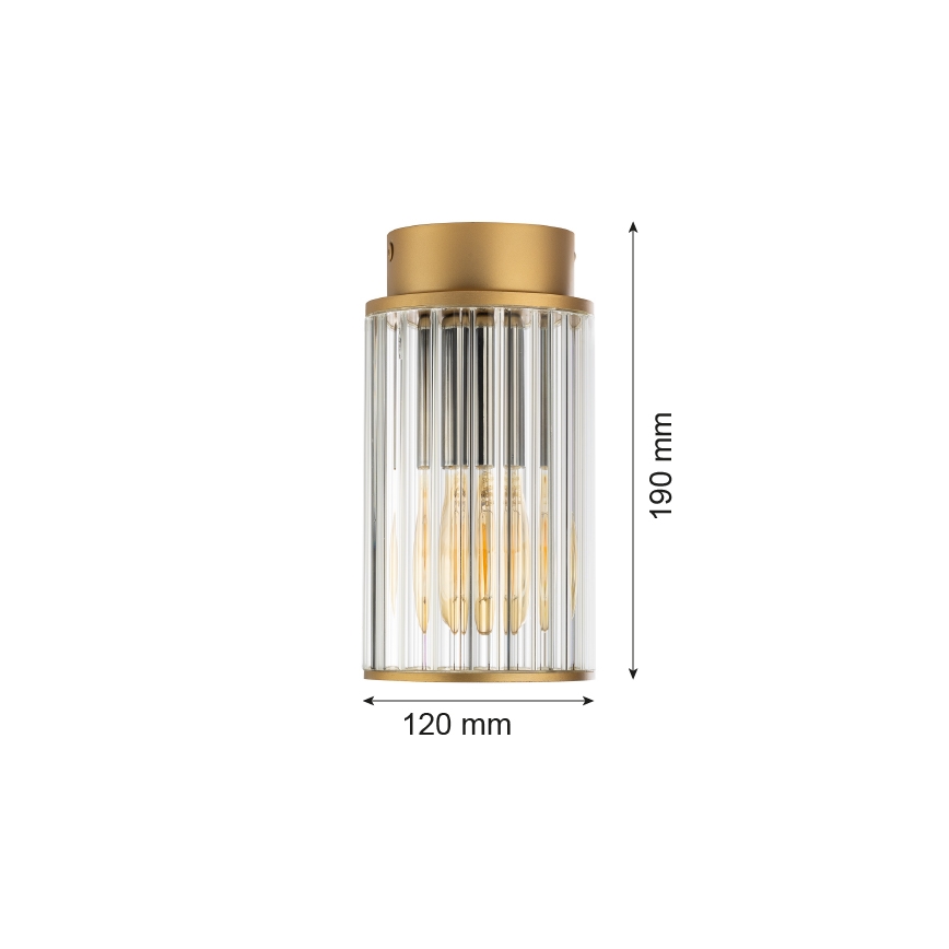 Argon 8774 - Outdoor-Deckenleuchte NORFOLK 1xE27/15W/230V IP44 golden