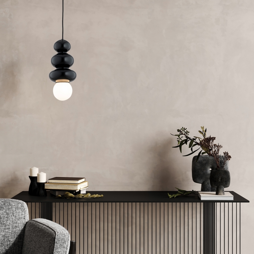 Argon 8788 - Badezimmer-Hängeleuchte ORLANDO PLUS 1xG9/6W/230V IP44 schwarz