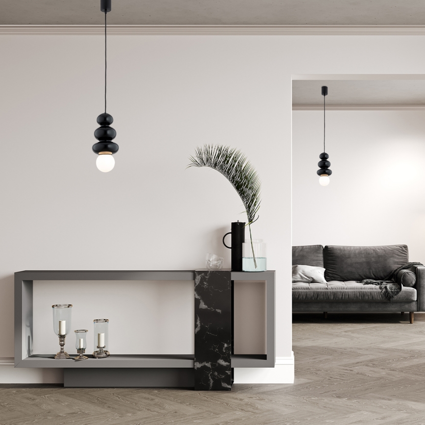 Argon 8788 - Badezimmer-Hängeleuchte ORLANDO PLUS 1xG9/6W/230V IP44 schwarz