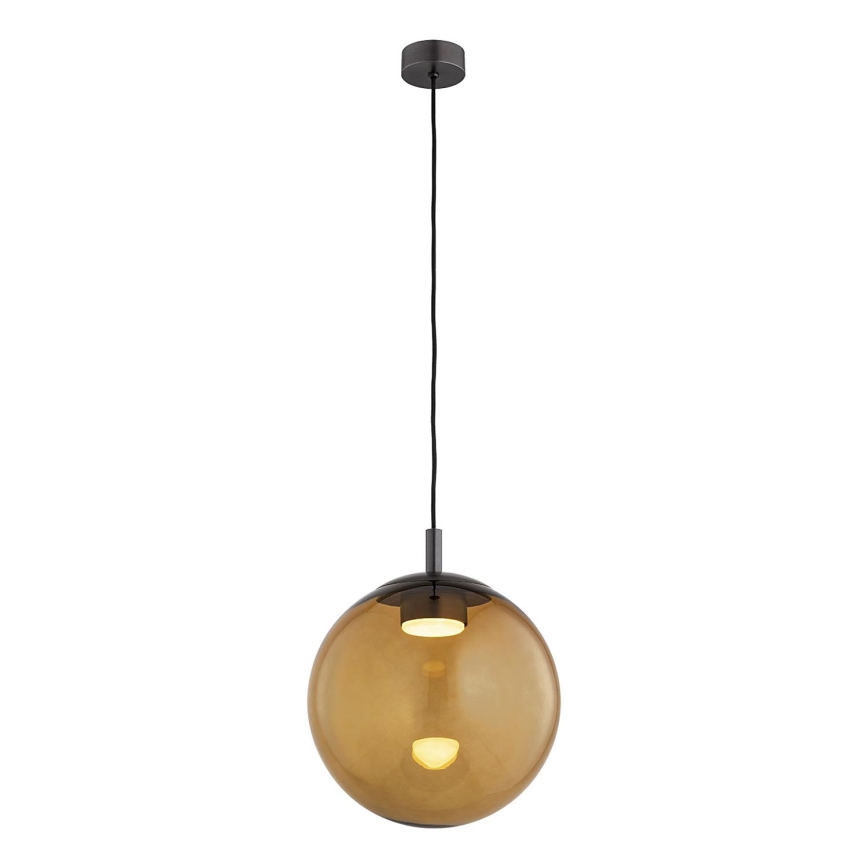 Argon 8831 - Hängeleuchte SACRAMENTO 1xGX53/8W/230V braun/rauchig