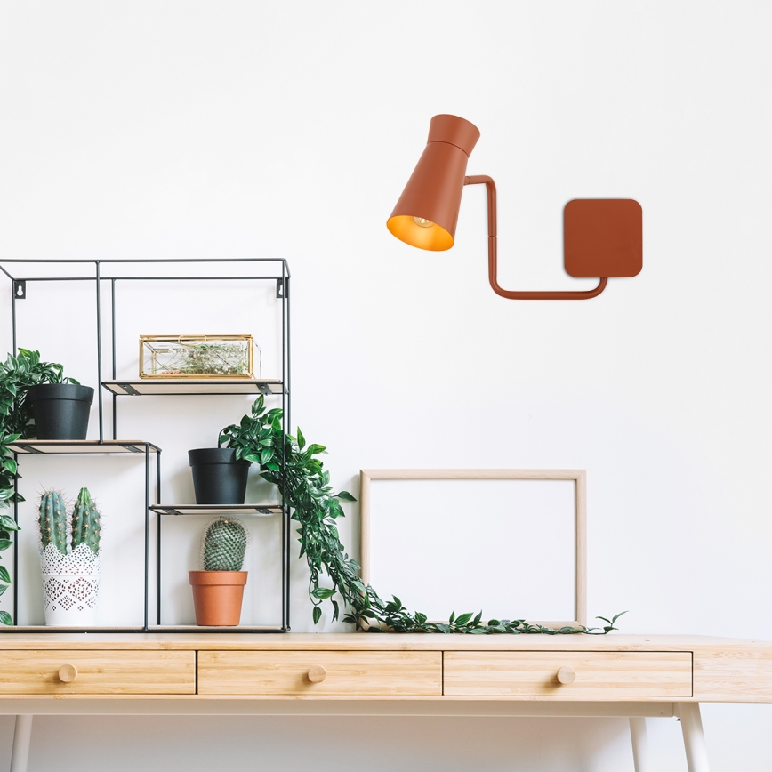 Argon 8882 - Wandleuchte LORD 1xE14/7W/230V Terrakotta