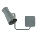 Argon 8883 - Wandleuchte LORD 1xE14/7W/230V grau